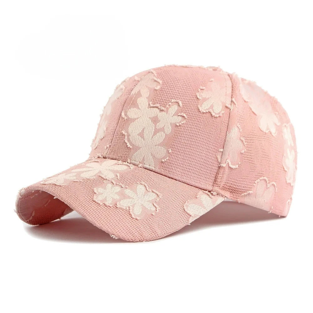 Fresh Floral Baseball Cap Women's
