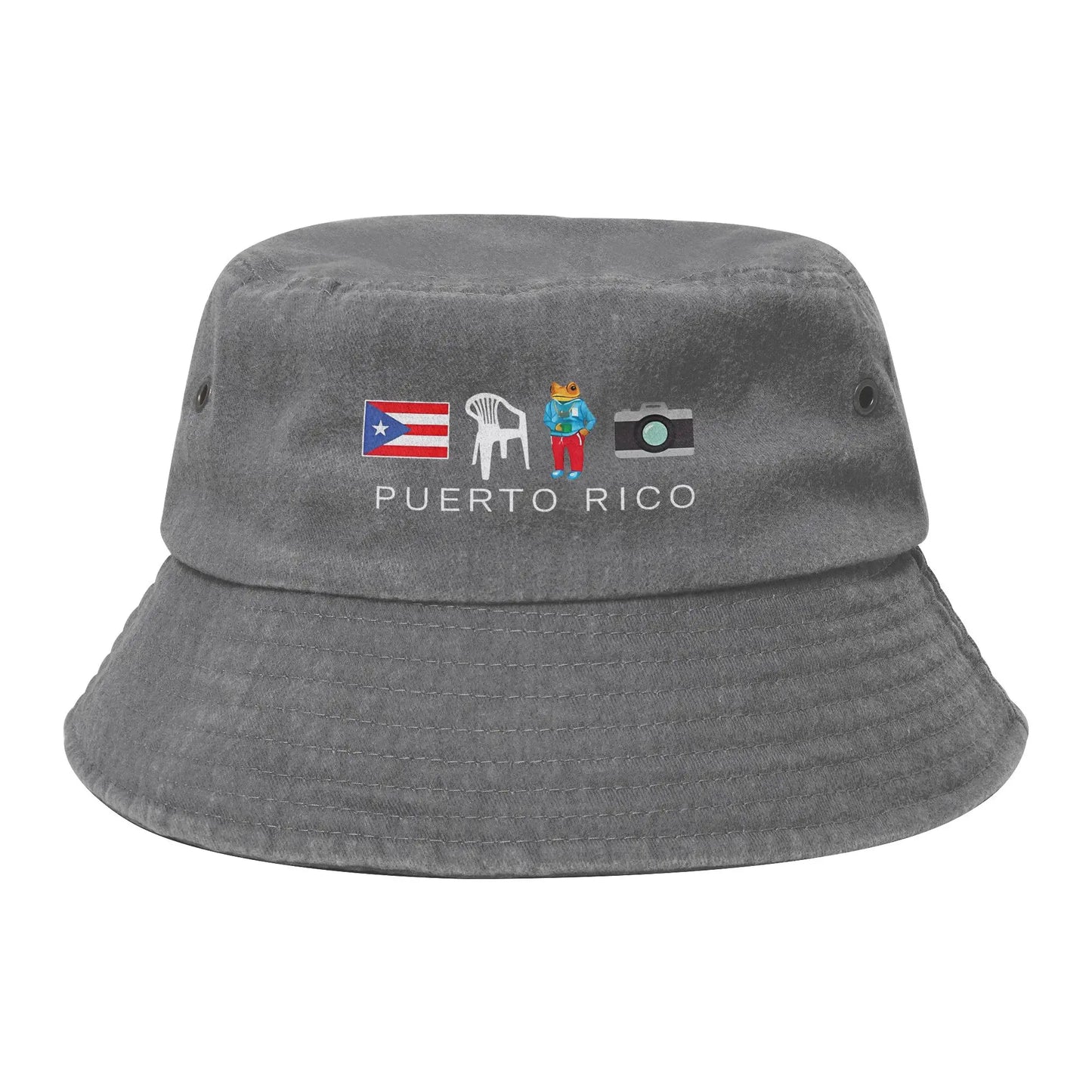Washed Denim Bucket Hat