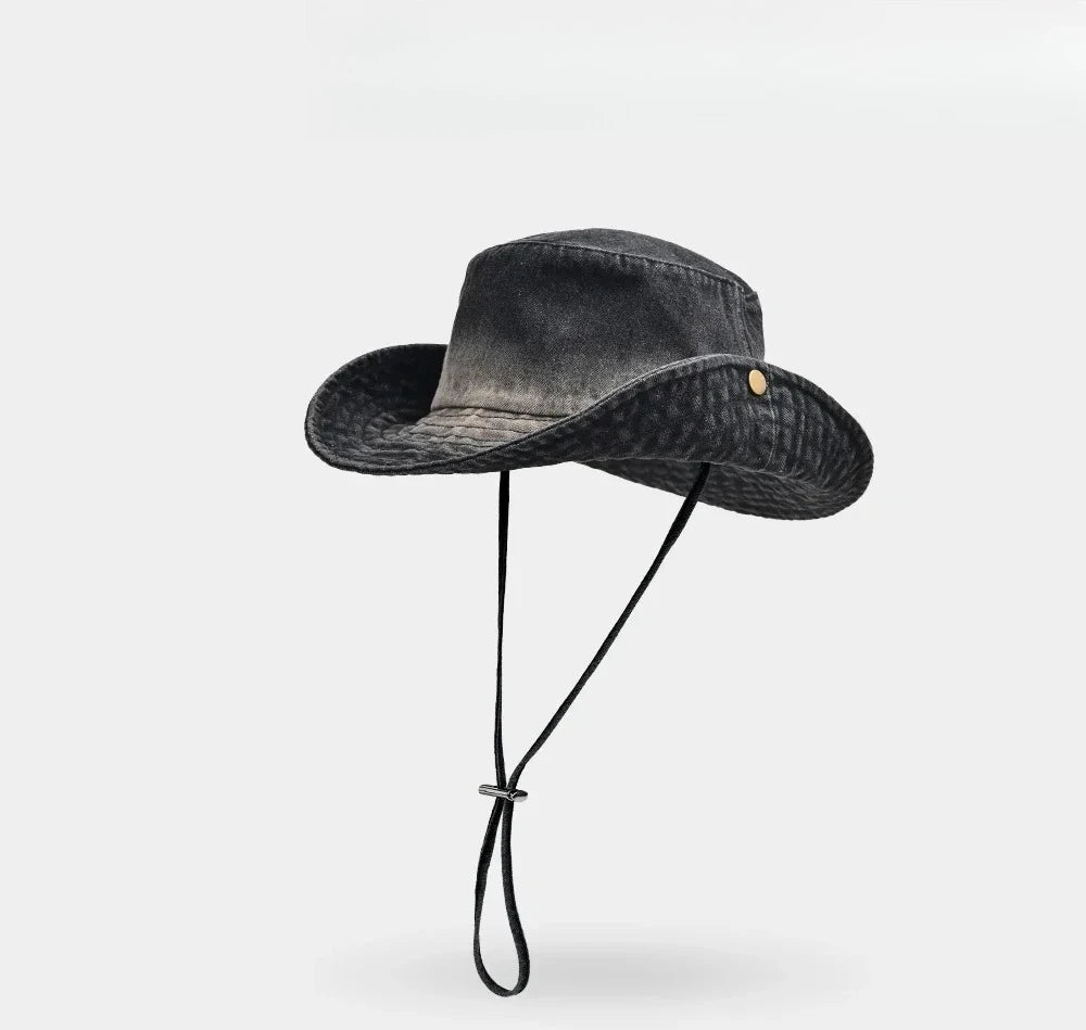 New Denim Bucket Hats Women Men