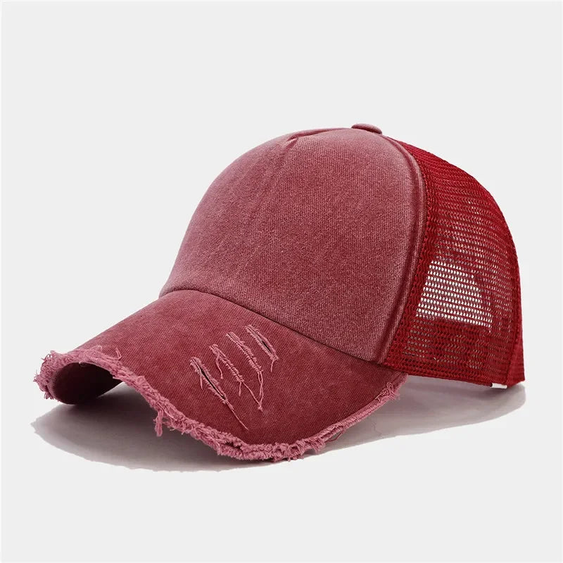 Spring And Summer Cotton Solid Casquette Baseball Cap