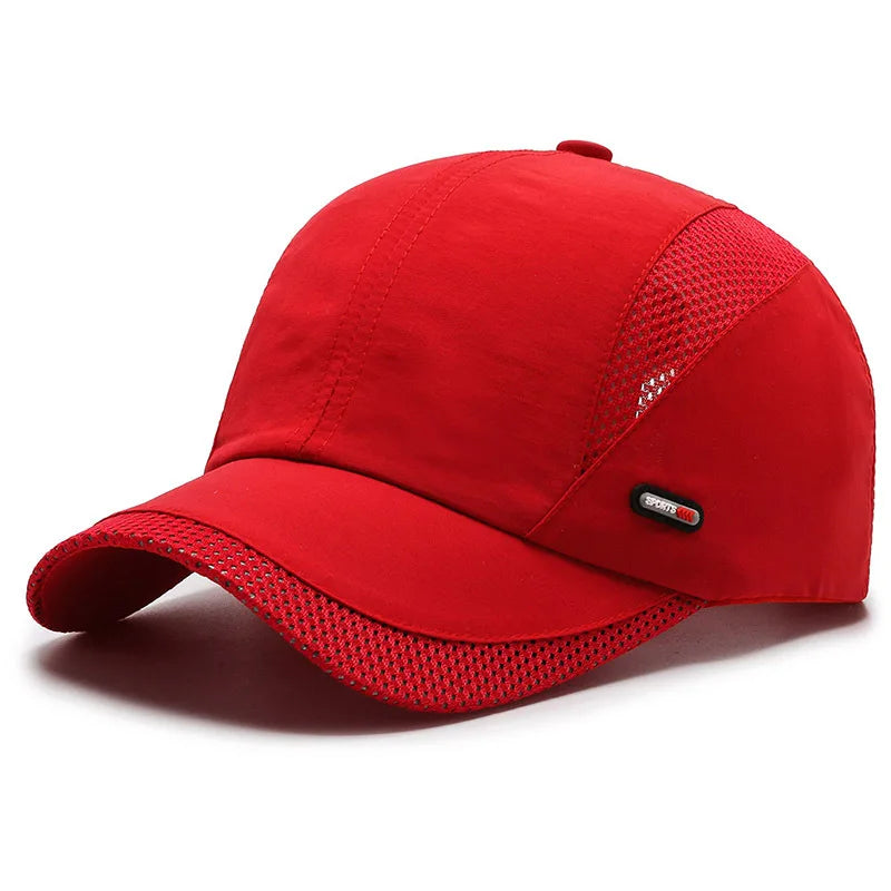Quick-Dry Baseball Cap Moisture-Wicking Sun Hat
