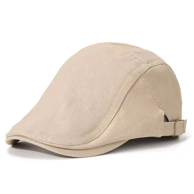 Men Light Board Solid Color Newsboy Caps British Painters Hats