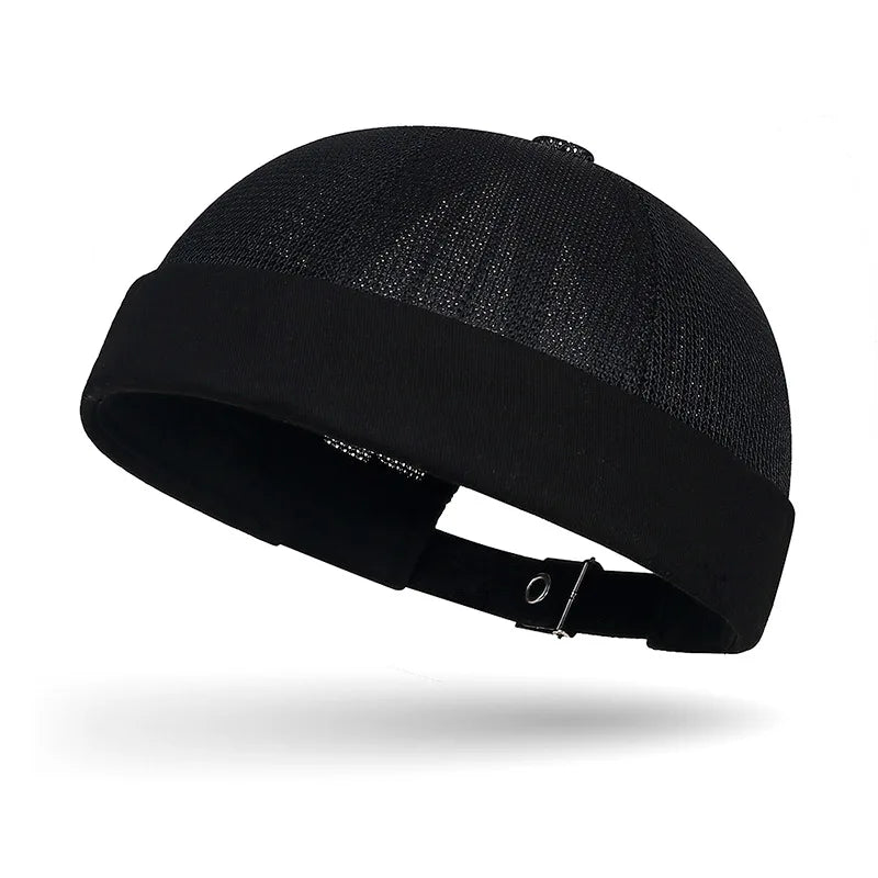 Summer Brimless Melon Skin Hat Adjustable