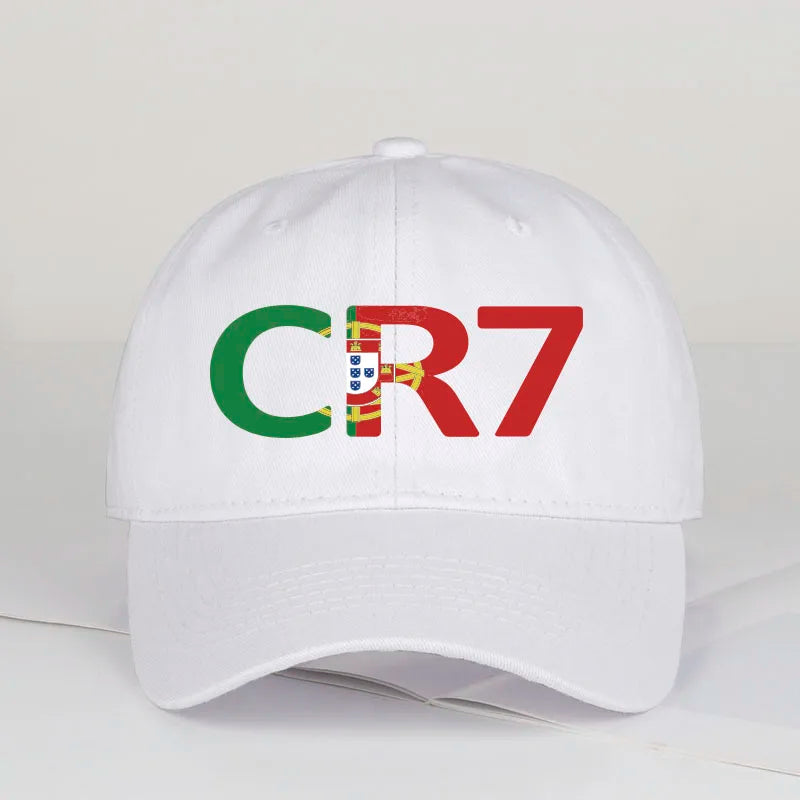 CR7 Portugal Print Black Baseball Cap