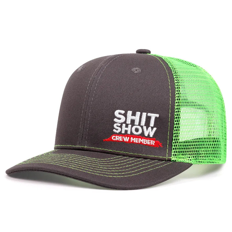 Shit Show Embroidery Unisex Cap Slight Curved Brim Style Baseball Hats