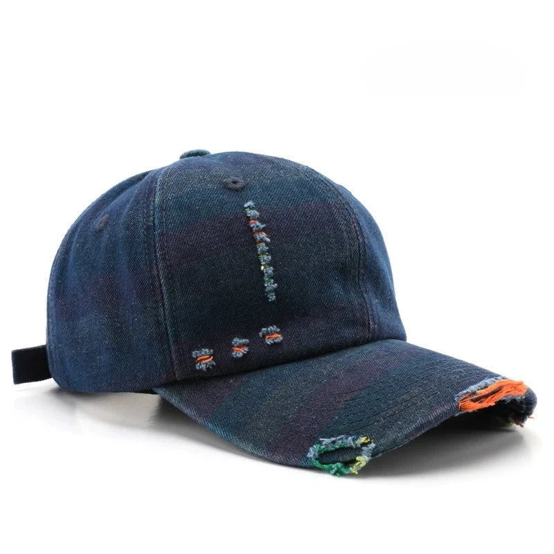 Sun Hat Fashionable Washed Denim Baseball Cap