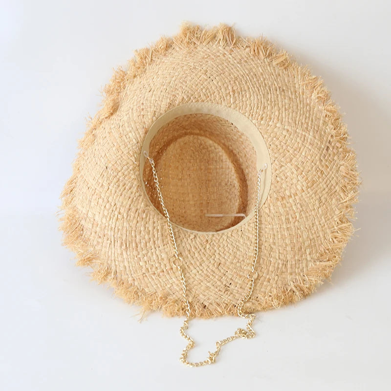 Ladies Party Wedding Dress Hats Travel Beach Sun Hat Chapeau Femme