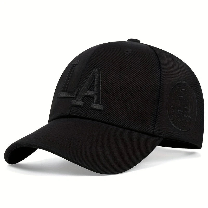 Unisex LA Letter Embroidery Baseball Caps Outdoor Adjustable Casual Hats Sunscreen Hat Sports Hat