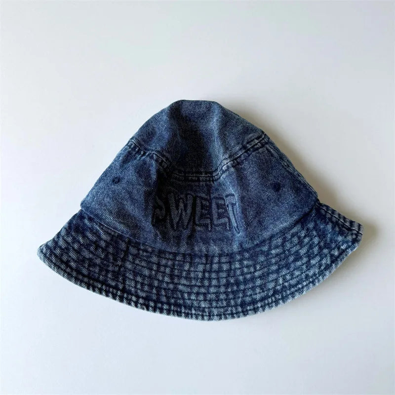 2026 Spring New Children Denim Fisherman Hat