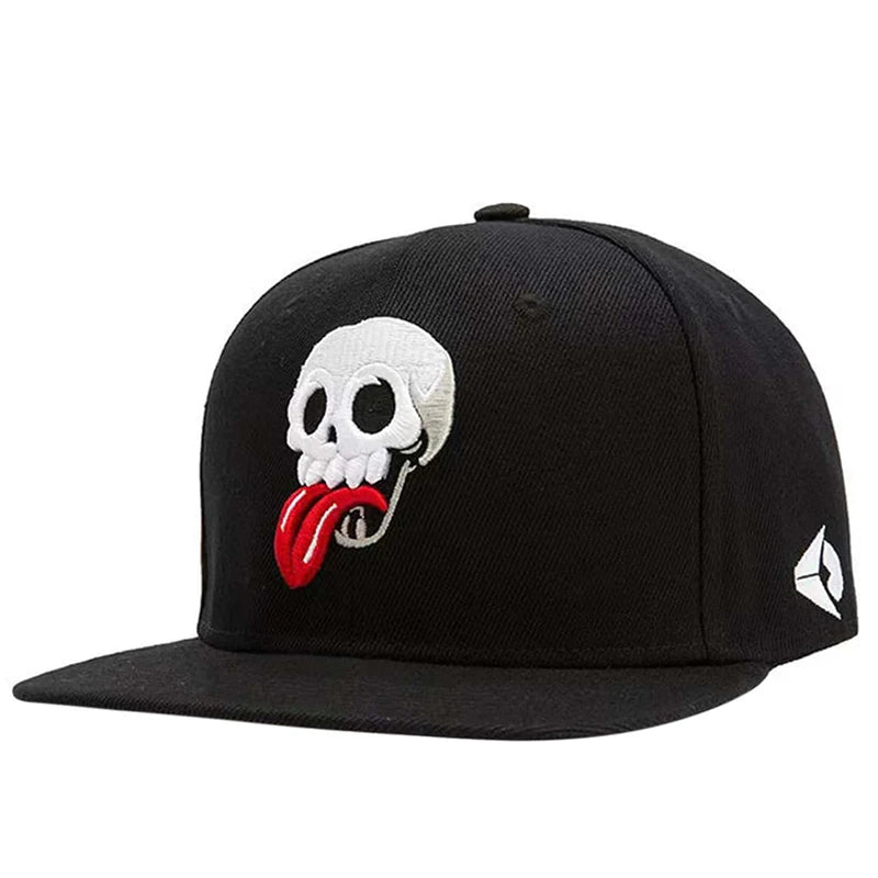 Unisex Skeleton Embroidery Hip-hop Hats Spring Autumn reen Hat