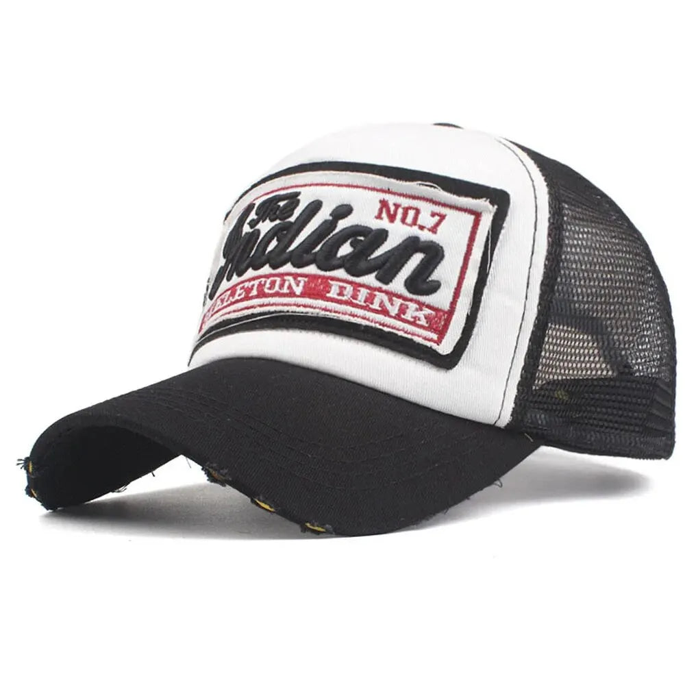 Streetwear Letter Embroidery Mesh Dad Baseball Cap Women Men