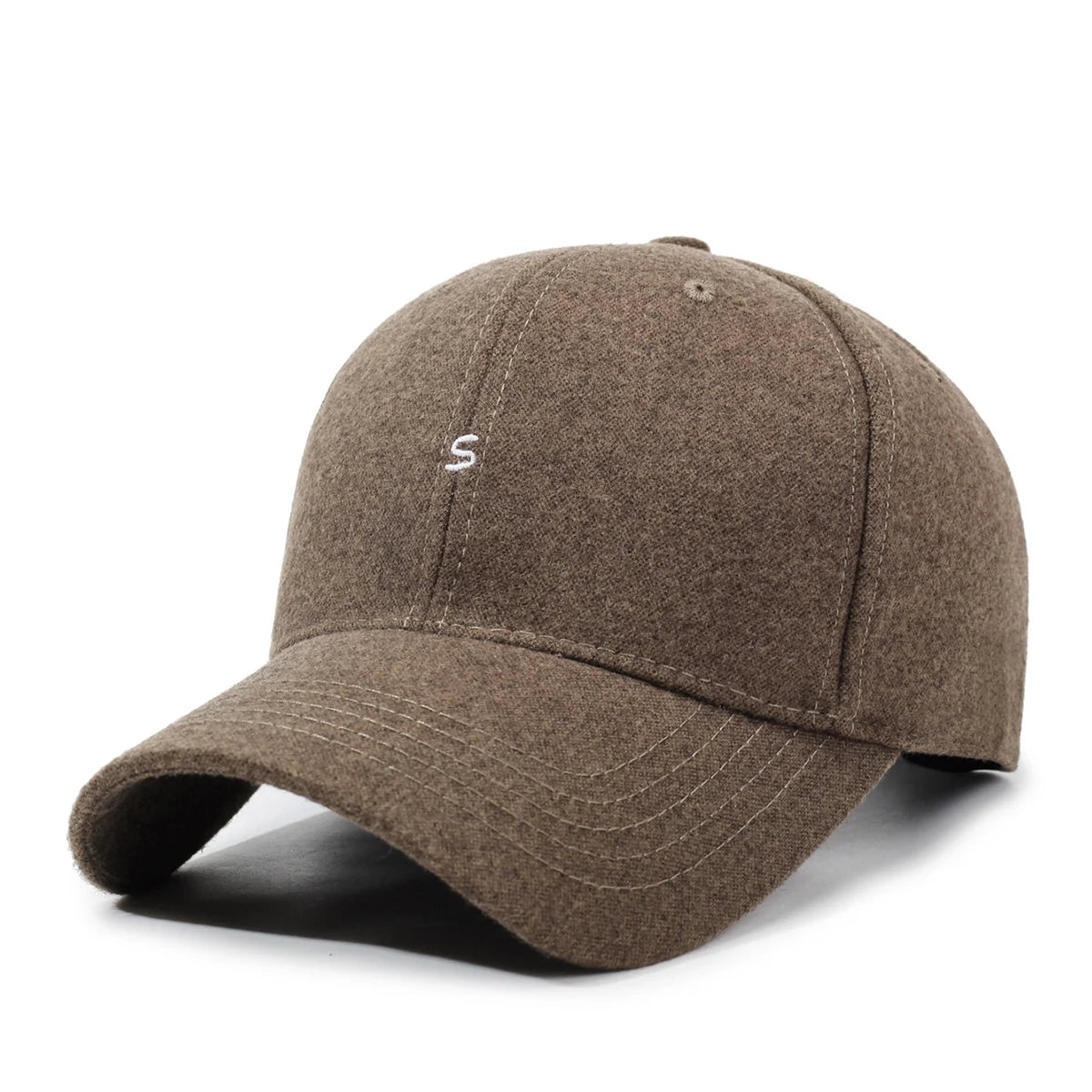 Hat with a Large Head Circumference That Makes the Face Look Smaller, Hard-Brimmed Baseball Cap for Women