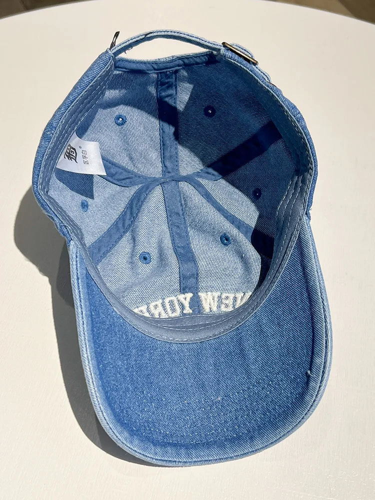 Embroidered Alphabet Baseball Cap Cowgirl Cap