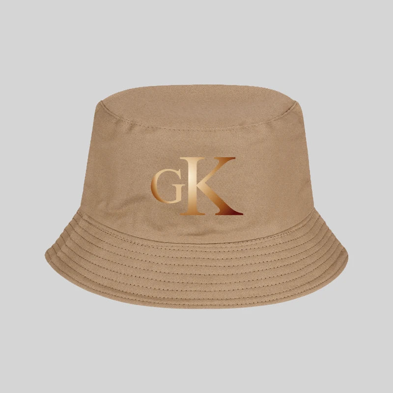 Retro GK Lettered Fisherman's Hat - Unisex Sun Hat Bucket Hats