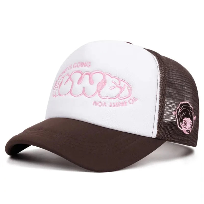 Creative Skateboard Hat Going Women's Side Embroidered Hip Hop Hat