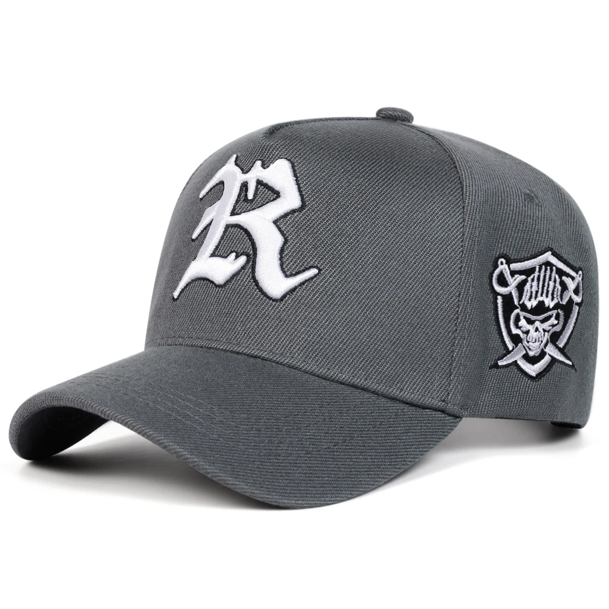 Unisex R Letter Embroidery Baseball Caps Spring Autumn Outdoor