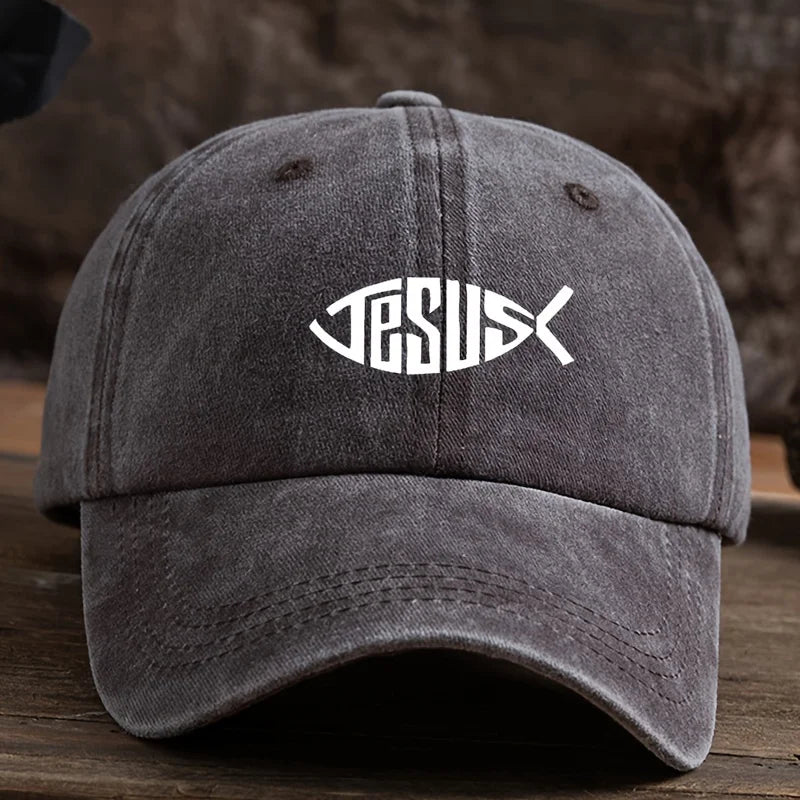 Fishbone Printed Baseball Cap, Fashionable and Versatile, Hip-Hop, Men's and Women's