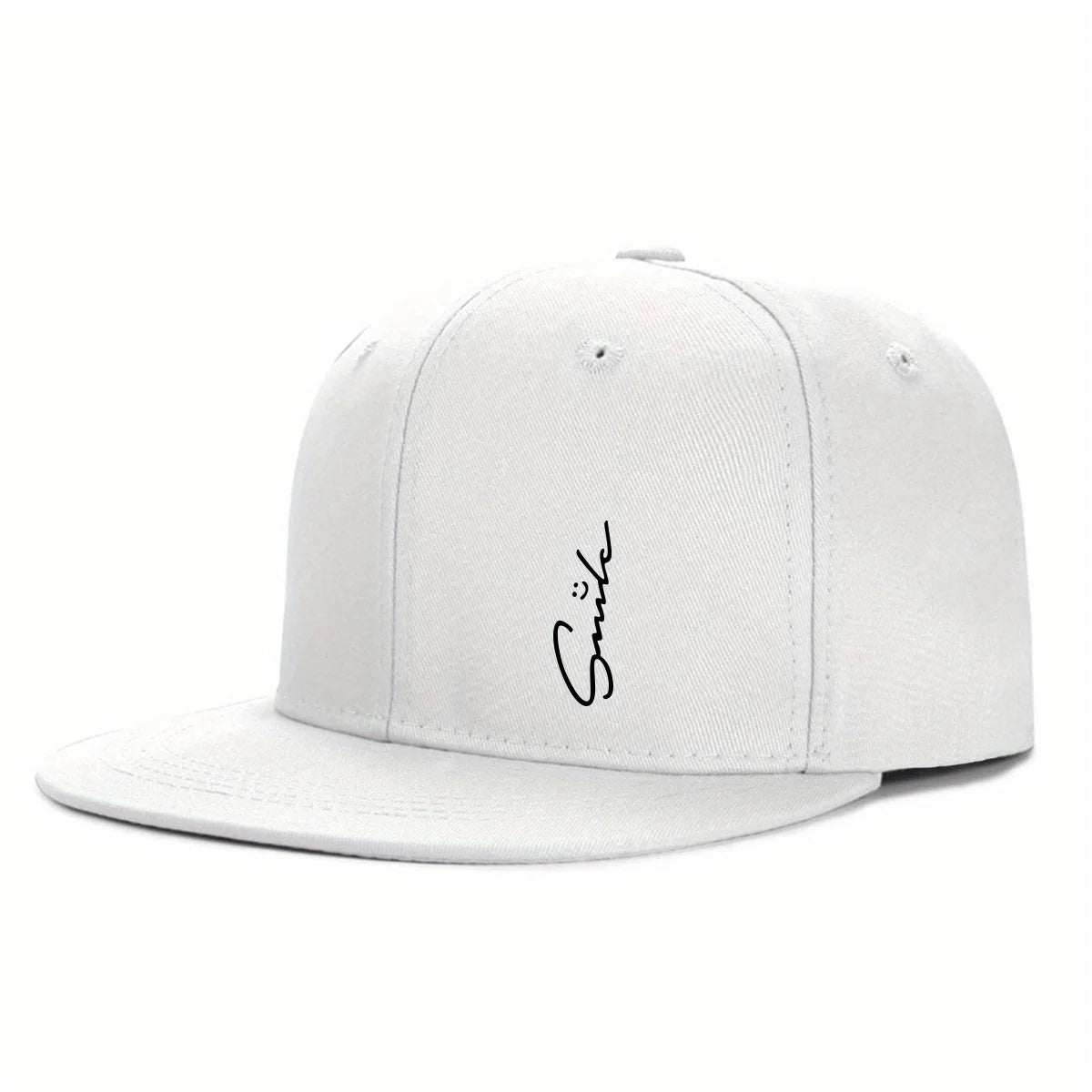 Lettered Smiley Face Print Stylish Baseball Cap