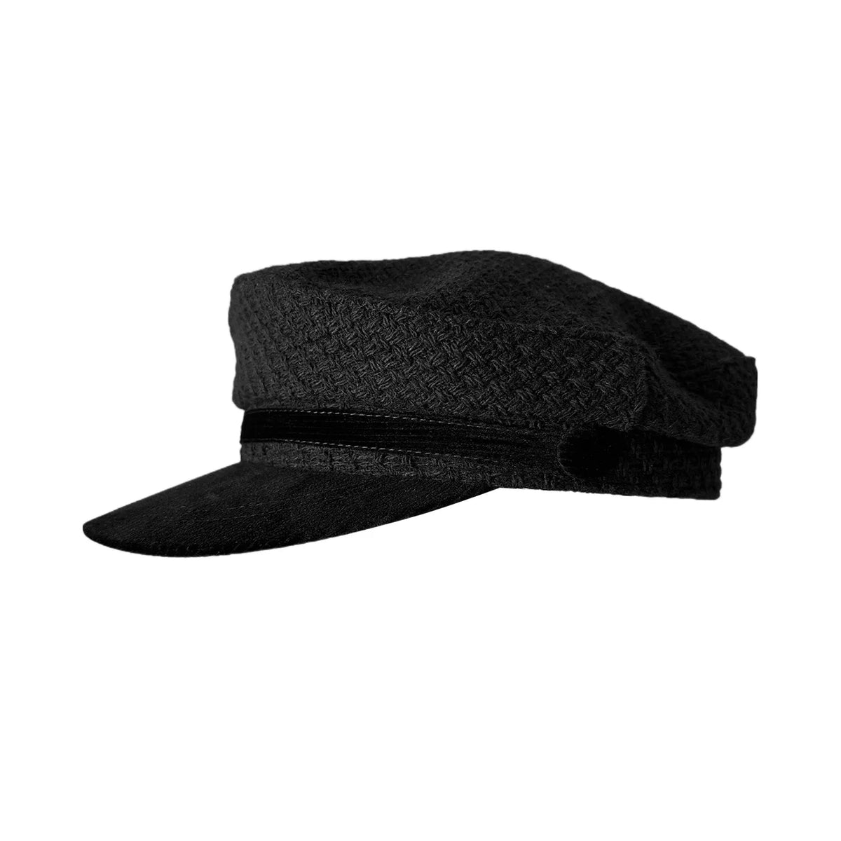 Women Wool Flat Navy Hat, Autumn Winter Small Brim Vintage Beret Painter Cap