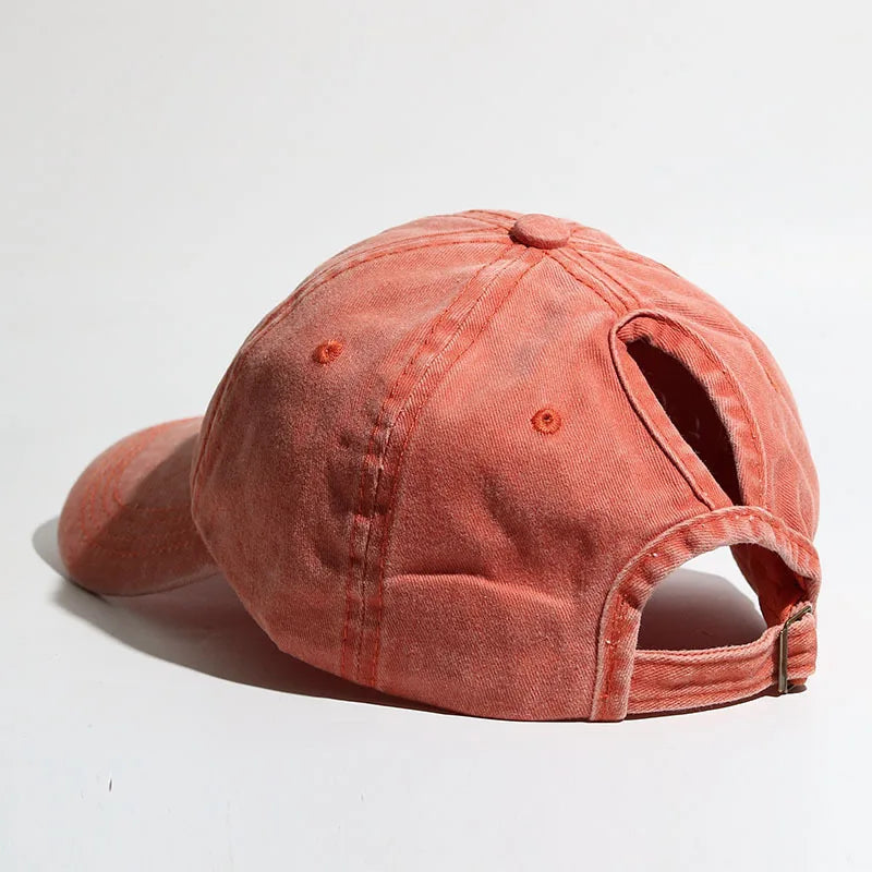 Women's Baseball Cap with Ponytail Design Suitable for Outdoor Sports