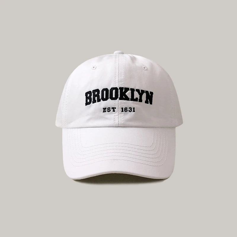 Korean Letters Embroidered Baseball Cap For Men Women