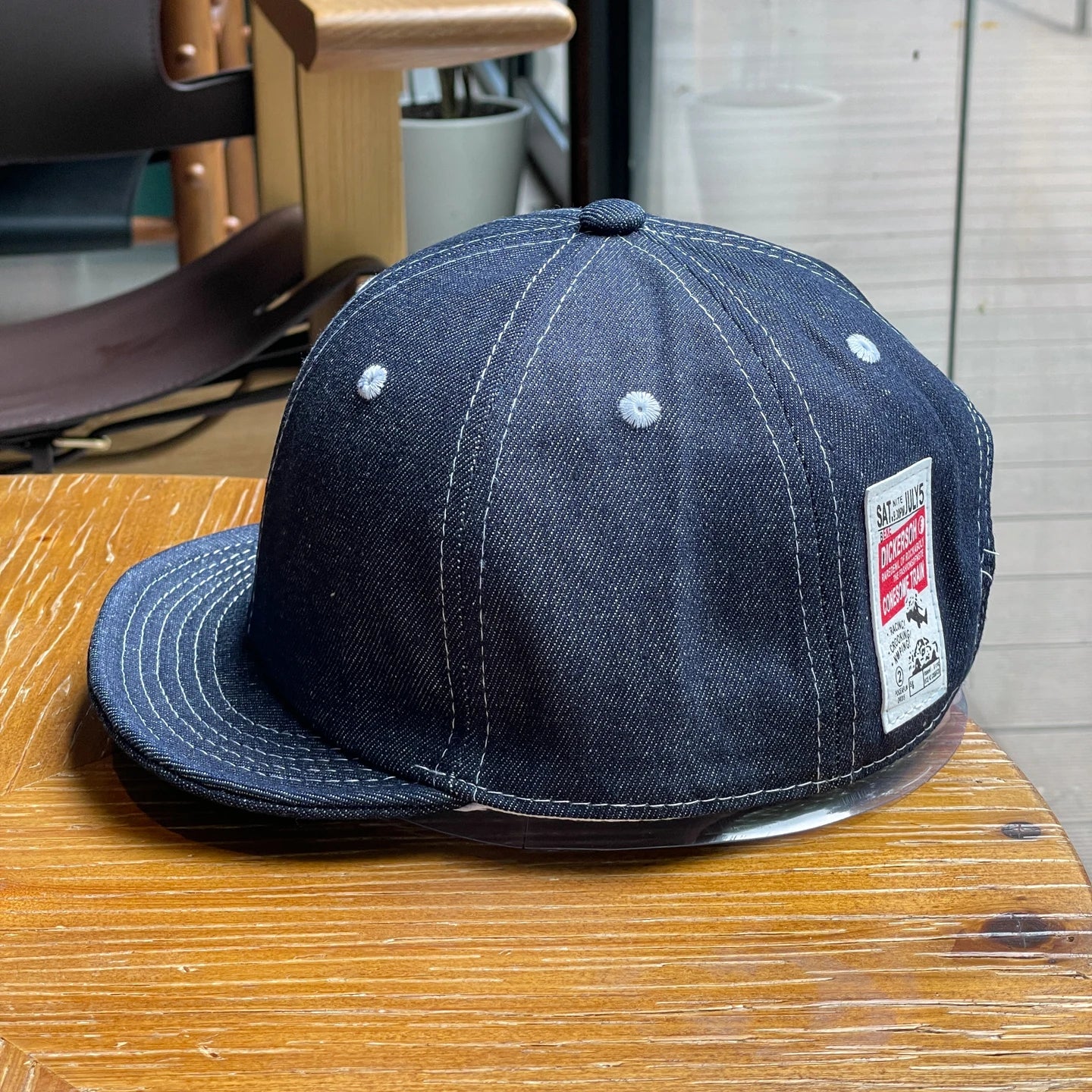 Denim Short Brim Tooling Baseball Cap Sports Hip Hop