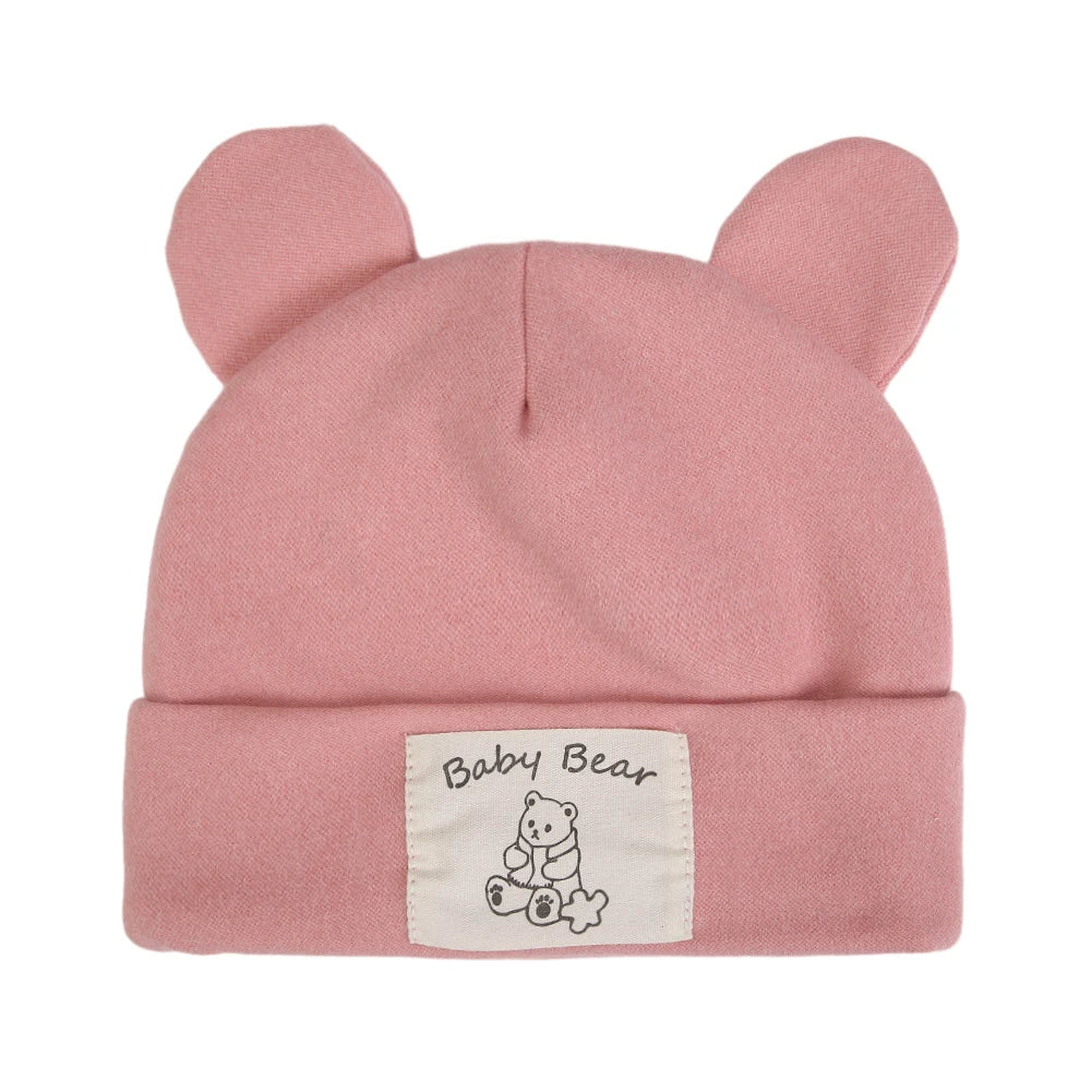 Cute Bear Ear Baby Turban Hats For Newborn Boys Girls