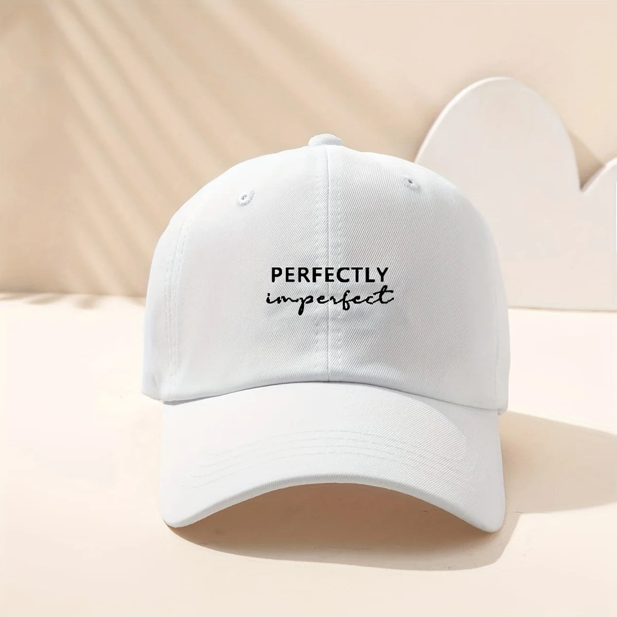 1pc Vintage "Perfectly Imperfect" Washed Baseball Cap