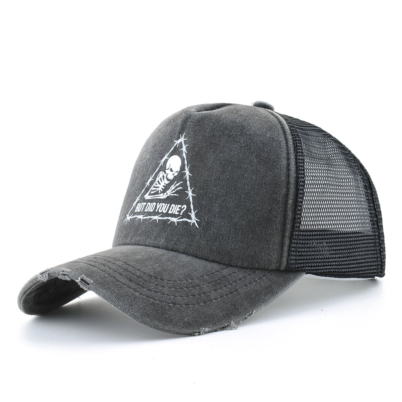 Washed Denim Baseball Cap Women Men