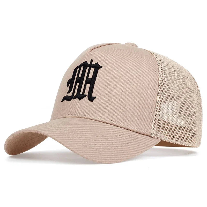 Unisex Personality Letter Embroidery Baseball Net Caps Spring Summer