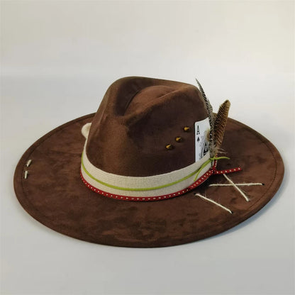 Handmade Fedora Hat Suede Men's And Women's Hat
