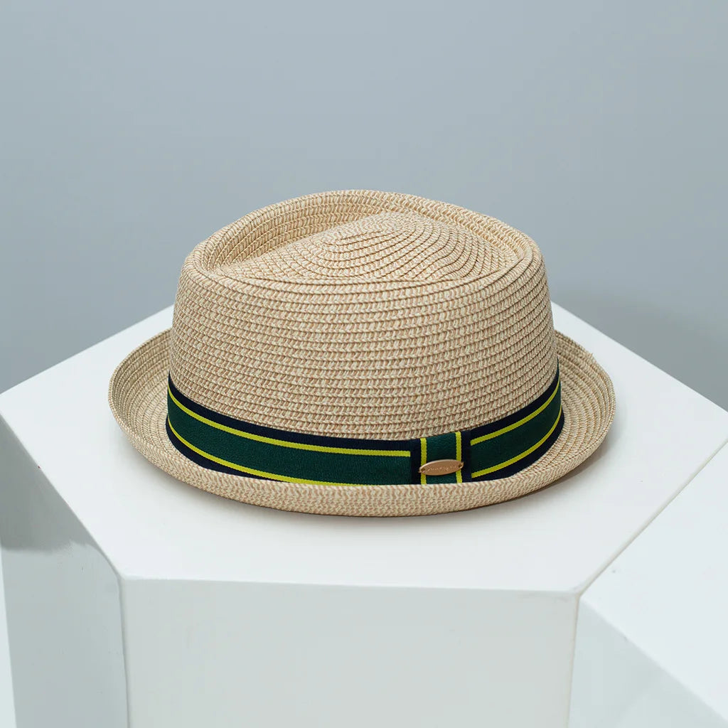 Vintage British Trilby Straw Hat Men's Summer