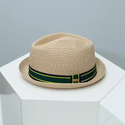 Vintage British Trilby Straw Hat Men's Summer
