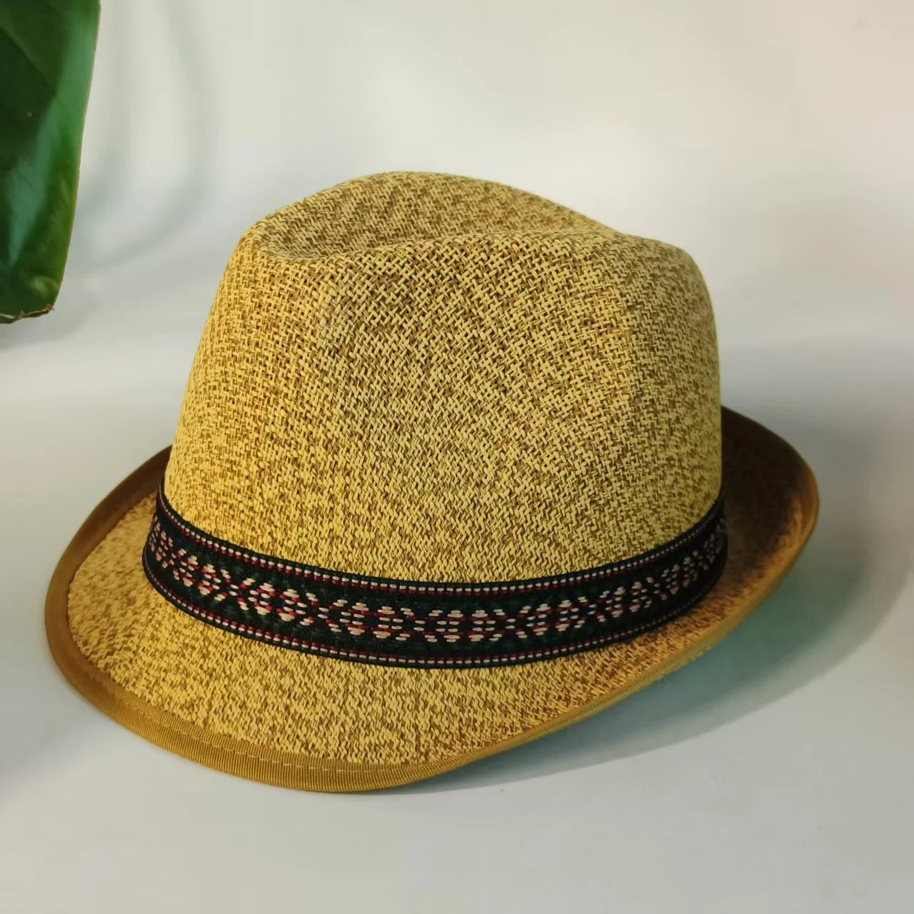Vintage British Trilby Straw Hat Men's Summer