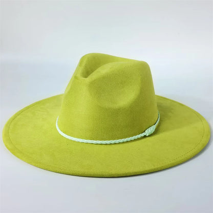 Pale Violet Red Vegan Suede Fedora Hat