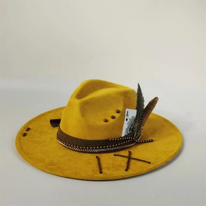 Handmade Fedora Hat Suede Men's And Women's Hat