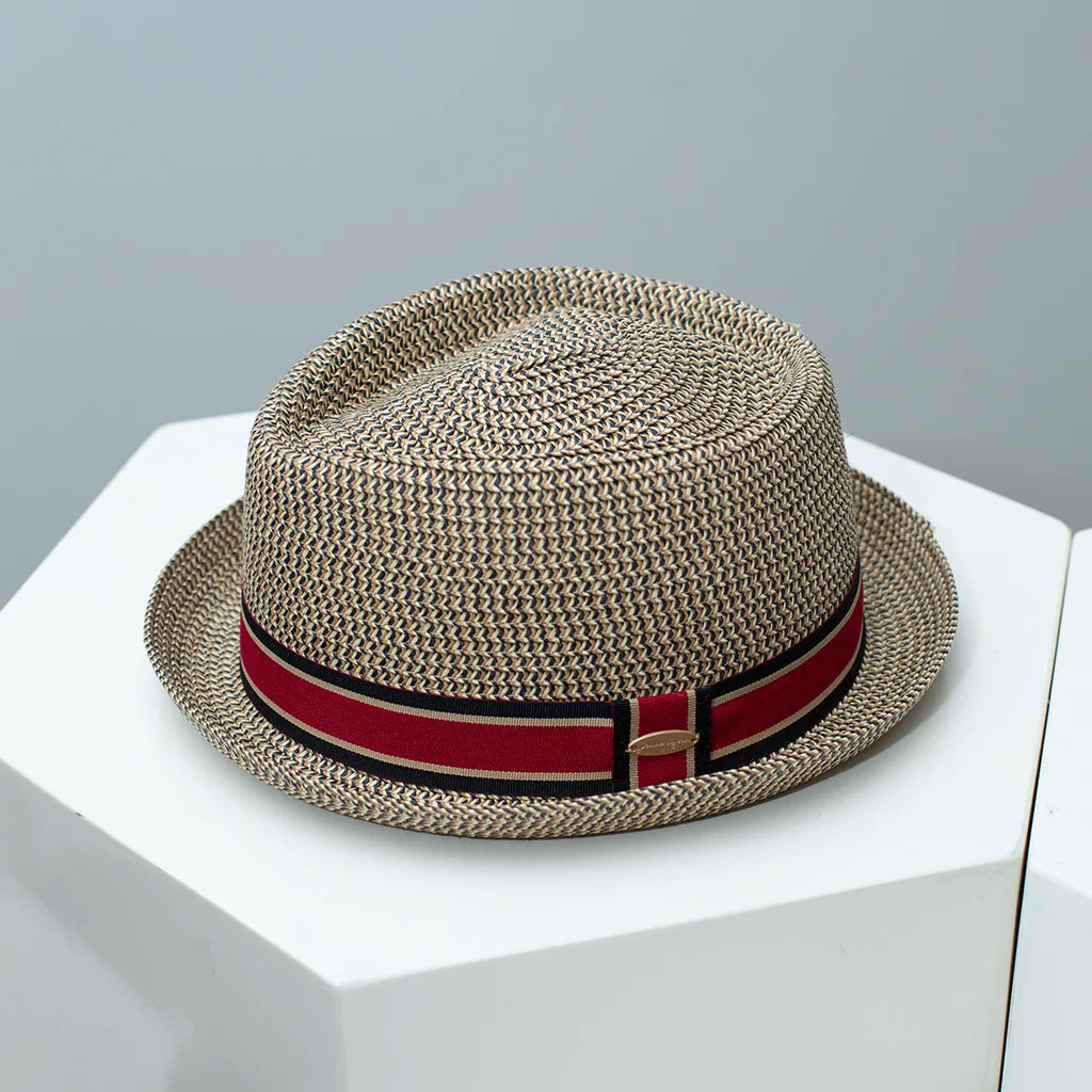 Vintage British Trilby Straw Hat Men's Summer