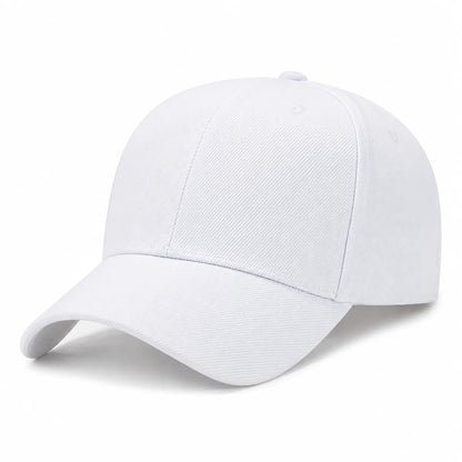 Adjustable Plain Baseball Cap Durable Cotton Dad Hat With Metal Buckle Outdoor Activities Must Have