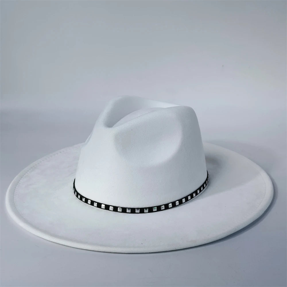 Pale Violet Red Vegan Suede Fedora Hat