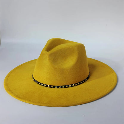 Pale Violet Red Vegan Suede Fedora Hat