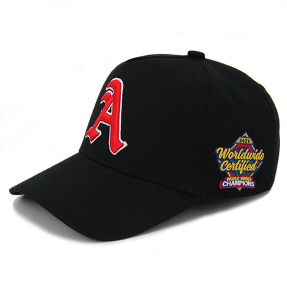 Custom High Quality 5 Panel A Frame Style Cotton Snapback Hat