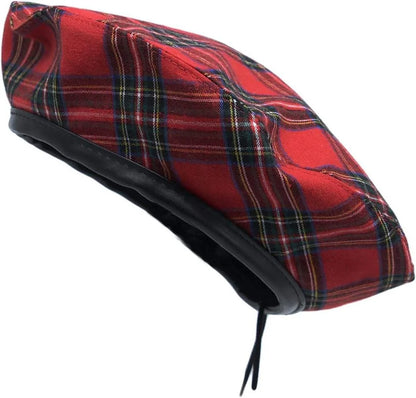 Scottish Highland Glengarry Hat Cotton Fabric Common Image Beret Hat