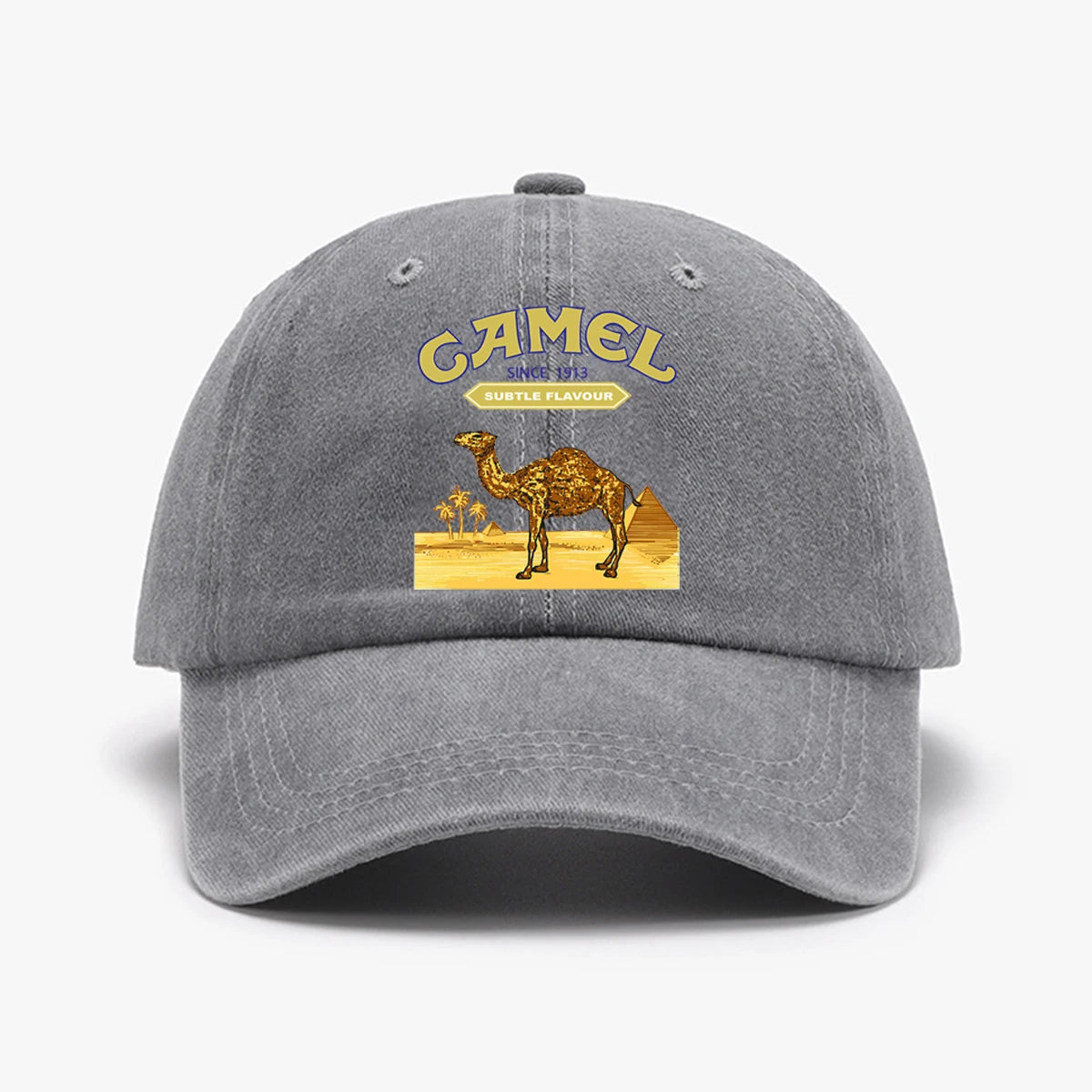Camel Printed Baseball Cap Outdoor Fashion Accessories, Adjustable