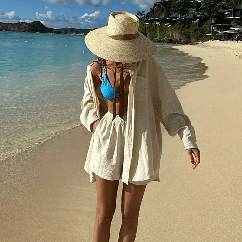 Women Wide Brim Straw Hat With Chin Strap Summer Sun Hats UV Sun Protection Beach Hat