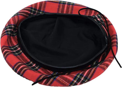 Scottish Highland Glengarry Hat Cotton Fabric Common Image Beret Hat
