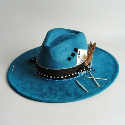 Handmade Fedora Hat Suede Men's And Women's Hat