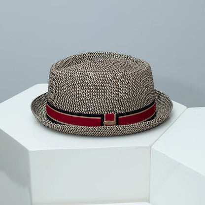 Vintage British Trilby Straw Hat Men's Summer
