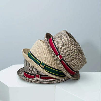 Vintage British Trilby Straw Hat Men's Summer