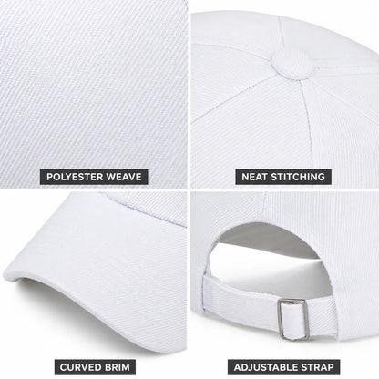 Adjustable Plain Baseball Cap Durable Cotton Dad Hat With Metal Buckle Outdoor Activities Must Have