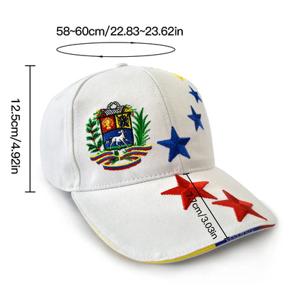 Baseball Cap Embroidery 7 Stars Logo Venezuelan Sports Cap Women Men Hats